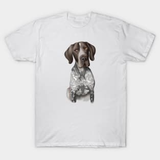 Cute German Shorthaired Pointer Drawing T-Shirt